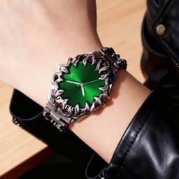 2026 New Men Watch Technology Style Silver Stainless Steel Relief Clock Quartz Movement 3Bar Waterproof Sports Wristatch for Men