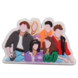 1-25Pcs PVC Social Worker The Office Man Shoe Charms How You Doing Friend Buckle Accessories Fit Backpack