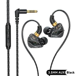 HIFI Wired Earphones 3.5MM AUX/Type C Jack 9D Surround With Mic In-Ear Transparent Music Headsets For Samsung Android For iPhone