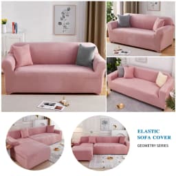 Plush Fabric Sofa Covers for Living Room 1/2/3/4 Seats Elastic Stretch Couch Cover L Shaped Sofa Slipcover Furniture Protector