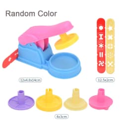 Plasticine Model Playdough Tools Set for Kids 3D Syringe Roller Impression Moulds Play Dough Tools Kit Clay Craft Toys Gift