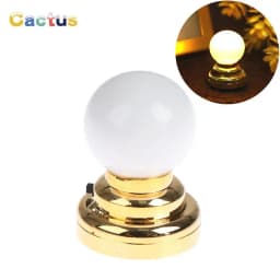 1PCS 1/6 1/12 Scale Dollhouse Lights Miniature LED Wall Sconce Lamp Battery Operated With ON/OFF Switch Lighting Accessories