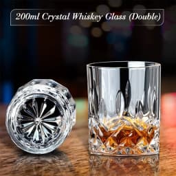 Father'S Day Gift Whiskey Stones Set 8 Pcs Granite Ice Cubes+ 2 Pcs Cups For Whisky In Wooden Bottle Box Present For Dad〔CC11〕