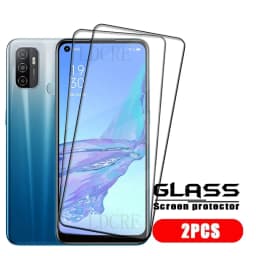 4Pcs For OPPO A53 Glass OPPO A53 Tempered Glass 9H HD Protective Film Full Cover Glue For Screen Protector OPPO A53 OPPOA53 6.5"