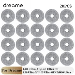 For Dreame L40 Ultra AE Vacuum Cleaner: L10S Ultra Gen2 Mops, Filters, Dust Bags, and Side Brushes