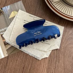 1pc Korean France Acetate Grab Clip, Simple Retro French Elegant Temperament Back of the Head Coil Hair Shark Clip Hairpin