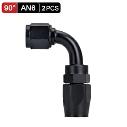 AN6 AN8 AN10 Straight 45 90 180 Degree Oil Fuel Swivel Hose End Fitting Oil Hose End Adaptor Kit Black