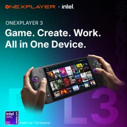 2026 Hot Onexplayer 3 Intel Arc G3 Extreme Gaming Handheld Console 8.8'' 144Hz AMOLD Windows11 3-in-1 Gaming Laptop 85Wh Battery