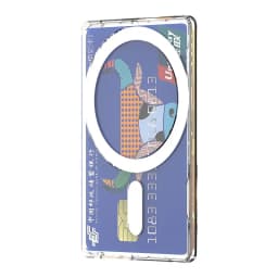 Magnetic Clear Card Holder Wallet Plastic Strong Adsorption Case Portable Card Slots Cover for Apple Phone Android for Men Women