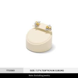 Oirlv Beige High-End Jewelry Display Stands for Rings Earrings Necklaces Bracelets - Premium Window Display Props