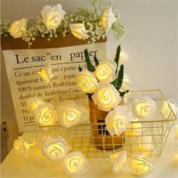 Battery Box 3M LED String Light Red Pink White Blue Rose Flower Fairy Garland Lights for Wedding Christmas Party Room Decoration
