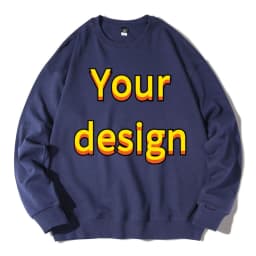 Customized Printed Cotton O Neck Pullover Long Sleeved Sweatshirts Men Women DIY Your Like Photo or Logo Fashion Casual Tops Tra