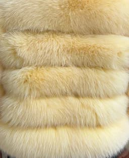 HUAQIUMEISI Real fox fur blankets suitable for autumn and winter home outdoor use with natural fox fur jacket blanket