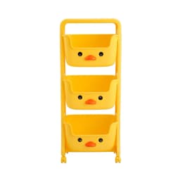 Livingandhome Mobile Multi-Tier Kids Toy Storage Rack Shelf