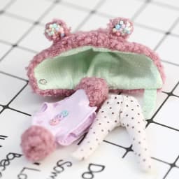 New Cute Bear Doll Clothes Hat+Coat+Pants Macaron Color Dolls Clothing For Ob11,Obitsu 11,Molly, Gsc, Ymy Dolls 1/12 Bjd Dolls