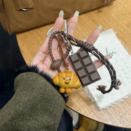 Y2K Original Designed Baseball Keychain Nylon Woven Rope Pendant DIY Trendy Heart Mixed Bag Phone Decor Handmade Women Girl Gift