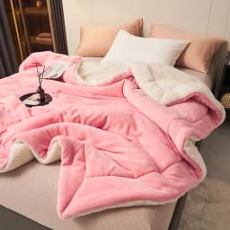 Super Soft Imitation Lambswool Autumn Winter Blanket Double Queen Blankets High-quality Comfortable Milk Fleece Sofa Blanket