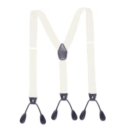 3.5 X 120cm Button Suspenders Men Braces Dark Brown Leather Vintage Pants Strap Belt for Trouser Jockstrap Hombre Suspensorios