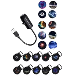 Hot！[New] NEW New LED Galaxy Projection Light 1 Light+10 Pictures Change, LED Galaxy Projector, Starry Sky Lighting Night Light