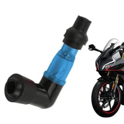 90 Degree Flashing Spark Plug Cap Motocross 90 Degree Spark Plug Resistor Cover Motorcycle Flash Spark Plug Boot Cap Cover For