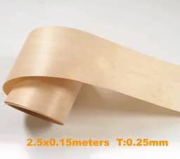 0.2-0.25mm Natural Thin Wood Veneer Roll White Oak Black Walnut Ebony Furniture Decorative Surface Board Panel Veener