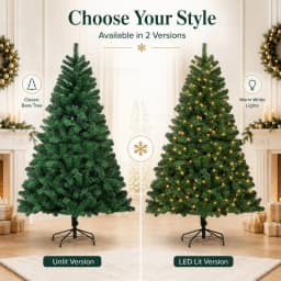Large Artificial Christmas Tree PVC Encrypted with LED Lights Christmas Tree 120m To 300cm Family Christmas New Yea Party Decor