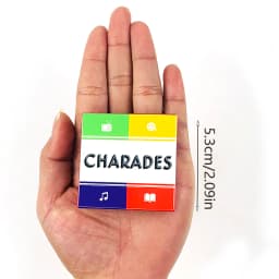Mini 50 Cards Charades Game Portable Camping and Holiday Games For Adults and Family After Dinner Amusements Board Game
