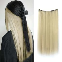 22inch Long Straight colorful Synthetic Hair Extensions - Invisible Clip-In, High Temperature Resistant, Easy to Wear for Women