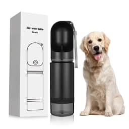 New Design Pet Feeder 3-in-1 Water Food Container Pet Bowl Stainless Steel 14oz Travel Insulated Water Bottle