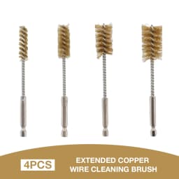 4/8PCS Stainless Steel Wire Brush Extended Cleaning Brush 1/4"Hex Shank Drill Bit Cleaning Brush Pipe Rust Removal Grinding Tool