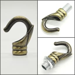 6pcs/lot Load-bearing Hook Opening Hook Lamp Accessories Hook Dining Crane Bar Pendant Lamp M10 Lamp DIY Accessories