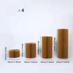 Foldable Paper Columns Display PedestalStand Cylinder Pedestal Stand Cardboard Flower Stand Dessert Table Wedding Birthday Party