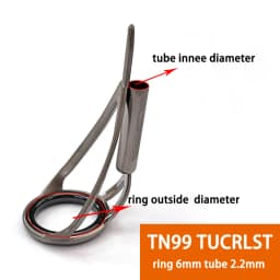TN99 5PCS TUCRLST Fishing Tip Guides Building Fishing Rod Guides Ring Saltwater Repair Kit For Fishing Replacement Accessorie