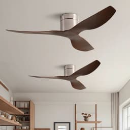 45/52 Inch Industrial Retro Ceiling Fan with LED Light and Remote Control, 6 Speed Silent Ceiling Fans No Light for Home & Offic
