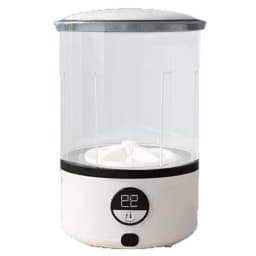 Mini Portable LED Washing Machine 2L White 2000mAh Rechargeable Turbine Laundry Cup for Children’s Underwear Socks