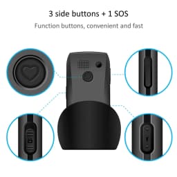 Artfone C1+ Bar Senior Mobile Phone LTE 4G Net With Charging Dock Big Keypad  For Elderly Single Sim One Key SOS FM 1400mAh Cell