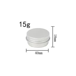 10Pcs Empty 5g-60g Round Aluminum Tin Jars W/ Screw Lid for Aromatherapy Creams Balm Nail Candle Cosmetic Container Tea Cans