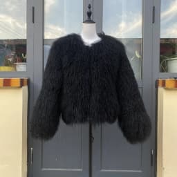 New Pattern Plus Size Dark Brown color Mongolia Sheep Fur Jacket Women Real Fur Jacket Female Winter Warm Outerwear