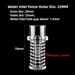 1/2/5Pcs Transparent Acrylic Pervious Flower Basket Mesh Cover 20/25mm Aquarium Fish Tank Water Inlet Fence Water Pump Filter
