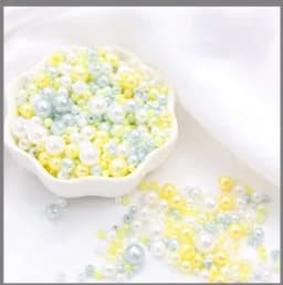 150Pcs Mix Size 3-8mm Beads With Hole Colorful Pearls Round Acrylic Imitation Pearl for DIY Jewelry Making Necklace Bracelet