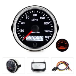 12V 24V 36V Voltmeter RMP Tachometer Fuel Gauge Bar Psi Pressure Gauge KMH MPH Speedometer °f ℃ Water Temperature Gauge