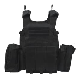 kaevixdio 6094 Outdoor Tactical CS Game Body Armor Hunting Nylon Pouch Molle Plate Carrier Airsoft Accessories Gear Combat Vest