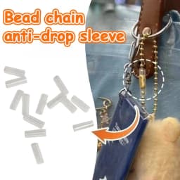 50Pcs Bead Chain Anti-lost Cover Pendant Chain Protective Cover Prevent Bag Ornament From Falling Off Acrylic Anti-Loss Cover