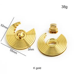 Moon,Round Shape Metal Push Lock Clasp Press Locks For Leather Craft Women Shoulder Bags Handbag Twist Turn Lock DIY Accessories