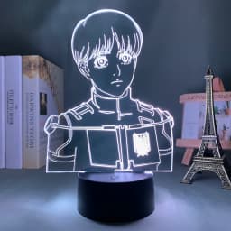 Anime Light Attack on Titan 4 Eren Yeager Figure for Bedroom Decor Night Light Kids Birthday Gift Shingeki No Kyojin 3d Lamp AOT