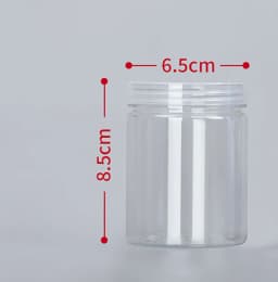 1PC Plastic Packing Bottle PET Clear Empty Seal Bottle Circular Bucket Storage Biscuit Jar Food Grade Sealed Cans Tank Container