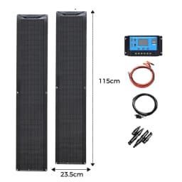 50W 100W Monocrystalline Flexible Solar Panel Kit 12V Battery Charger System For Home Camping Car RV Boat Off-grid Applications