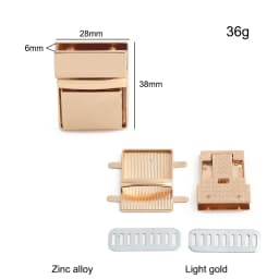 5/10/20PCS Metal Rectangle Press Push Lock For Handbags Bag Briefcase Spring Lock Snap Decorative Clasps Repair Kit Accessories