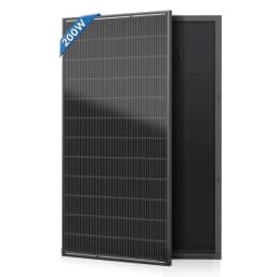 RVPOZWER Rigid Solar Panels 18BB N-Type Mono Cells 24.2% High Efficiency PV Power for Home RV Charge Farm Outdoor Off-Grid Travel Camping High Output 200W/400W/800W