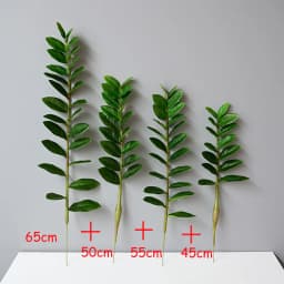 40-70cm Fake Ficus Tree Artificial Money Leaf Plants Plastic Banyan Leaves Real Touch Zamioculcas Plants For Home Shop Decor
